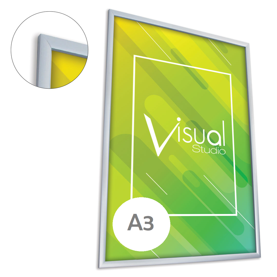 Cornice a scatto A3 angolo vivo profilo 25 mm - Visual Studio